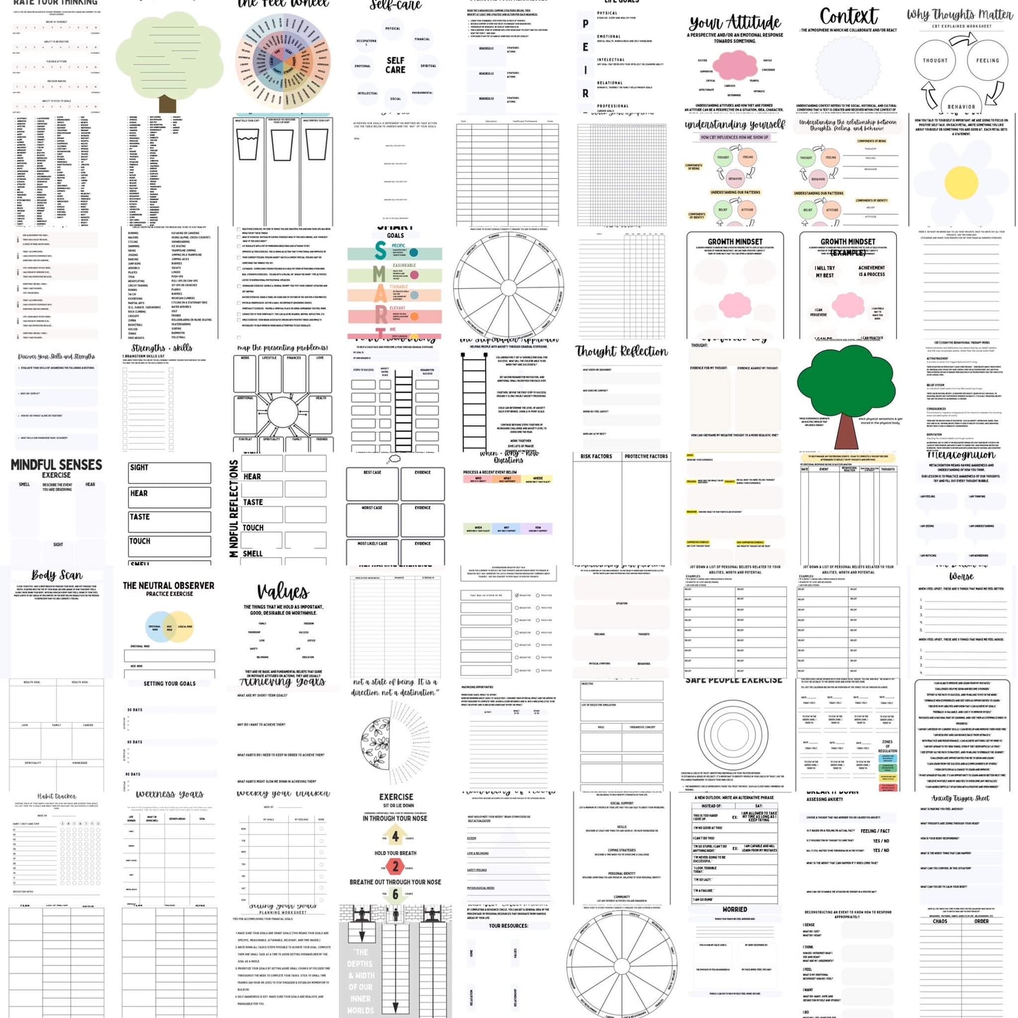 Ultimate Mental Health Worksheets Pack