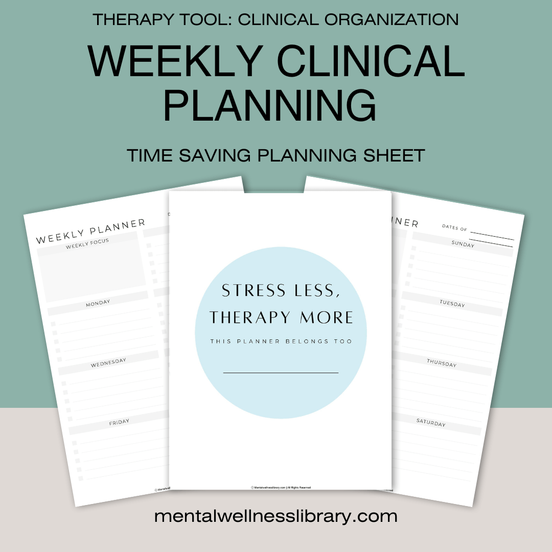 Weekly Clinical Planner